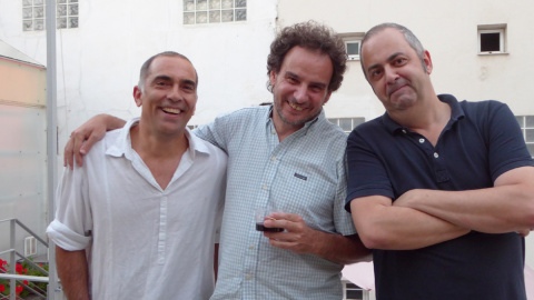 Ariel Jerez, Bruno Estrada y Emilio Silva.