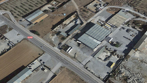 Imagen aérea del polígono industrial de Padul, donde ocurrió el accidente. – GOOGLE MAPS Imagen aérea del polígono industrial de Padul, donde ocurrió el accidente. – GOOGLE MAPS