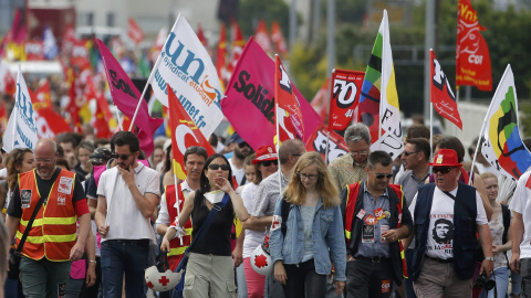 Protesta del pasado jueves en Nantes. - REUTERS Protesta del pasado jueves en Nantes. - REUTERS