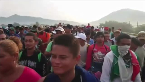 Un muerto y diez heridos en la caravana de hondureños rumbo a EEUU Un muerto y diez heridos en la caravana de hondureños rumbo a EEUU