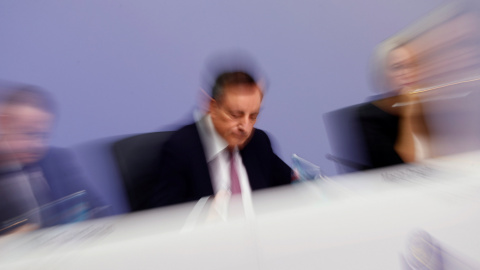 El presidente del BCE, Mario Draghi, durante la rueda de prensa habitual tras la reunión del Consejo de Gobierno de la entidad, en Fráncfort. REUTERS/Kai Pfaffenbach El presidente del BCE, Mario Draghi, durante la rueda de prensa habitual tras la reunión del Consejo de Gobierno de la entidad, en Fráncfort. REUTERS/Kai Pfaffenbach