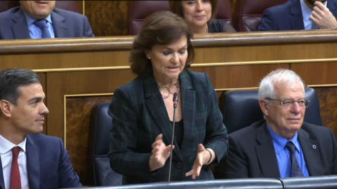 Calvo reprocha a Dolors Montserrat las conversaciones entre la ex secretaria del PP y Villarejo Calvo reprocha a Dolors Montserrat las conversaciones entre la ex secretaria del PP y Villarejo