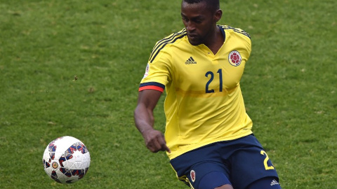 Jackson Martínez en un partido con Colombia en la Copa América./AFP Jackson Martínez en un partido con Colombia en la Copa América./AFP