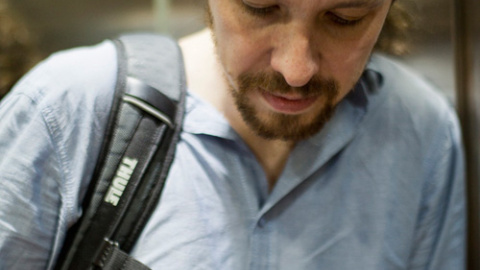 Pablo Iglesias, en Madrid. / DAVID SABADELL Pablo Iglesias, en Madrid. / DAVID SABADELL