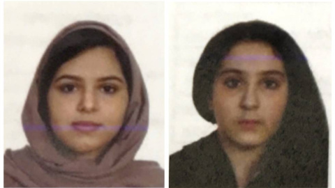 Las jóvenes saudies Rotana Farea, de 22 años, y Tala Farea, de 16. Las jóvenes saudies Rotana Farea, de 22 años, y Tala Farea, de 16.