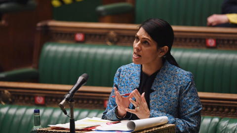 La ministra de interior, Priti Patel. 15/03/2021. La ministra de interior, Priti Patel. 15/03/2021.