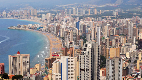 La costa de Benidorm en 2008. AFP La costa de Benidorm en 2008. AFP