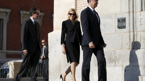 La infanta Cristina de Borbon, en una de sus últimas apariciones públicas en Madrid, en el funeral por el príncipe Kardam de Bulgaria, el pasado abril. REUTERS/Juan Medina La infanta Cristina de Borbon, en una de sus últimas apariciones públicas en Madrid, en el funeral por el príncipe Kardam de Bulgaria, el pasado abril. REUTERS/Juan Medina