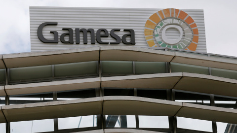 El logo de Gamesa, en su sede en Madrid. REUTERS/Andrea Comas El logo de Gamesa, en su sede en Madrid. REUTERS/Andrea Comas
