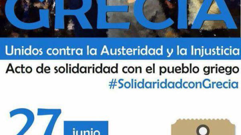 Fotografía de la campaña "Solidaridad con Grecia" / PUBLICO