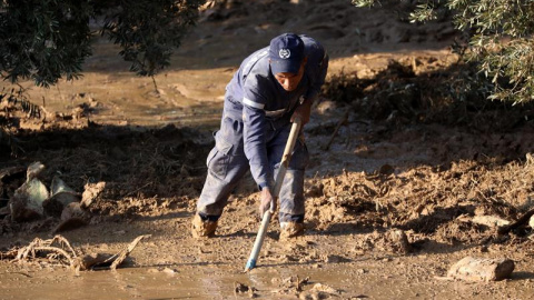 Búsqueda de la niña desaparecida en Madaba tras las inundaciones en Jordania. / EFE Búsqueda de la niña desaparecida en Madaba tras las inundaciones en Jordania. / EFE