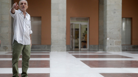 Luis Suárez, una de las dieciocho víctimas del inspector de policía durante el franquismo Juan Antonio González Pacheco, conocido como Billy el Niño, en el interior de la extinta Dirección General de Seguridad, en la Puerta del Sol de Madri