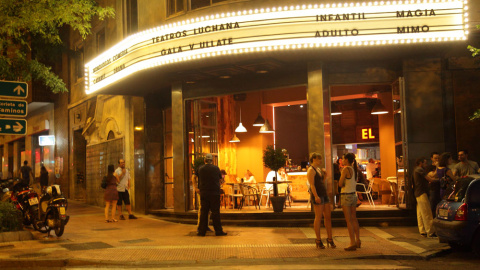 Vista de los nuevos teatros Luchana. Vista de los nuevos teatros Luchana.