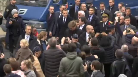 Macron visita ParÃ­s tras las protestas de los 'chalecos amarillos'