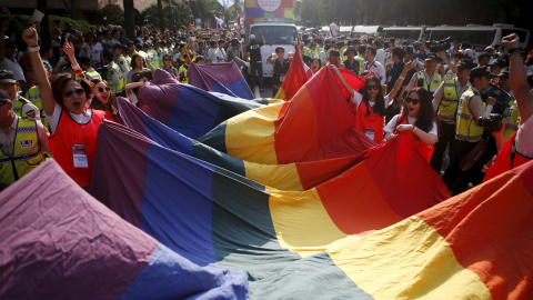 En Cores del Sur, la marcha del Orgullo Gay en Seúl reúne a más de 20.000 participantes cada año. REUTERS