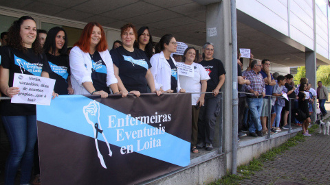Enfermeiras eventuais en loita. AEP Enfermeiras eventuais en loita. AEP