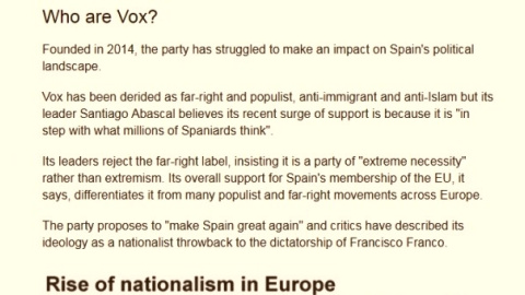 Captura de pantalla de la noticia del periódico inglés 'BBC' Captura de pantalla de la noticia del periódico inglés 'BBC'