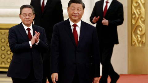 23/10/2022 Xi Jinping acude a atender a los medios en la clausura del Congreso del Partido Comunista Chino, celebrado en Pekín 23/10/2022 Xi Jinping acude a atender a los medios en la clausura del Congreso del Partido Comunista Chino, celebrado en Pekín