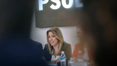 Susana Díaz durante la Comisión Ejecutiva del PSOE de Andalucía. (EFE)