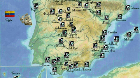 Mapa de las protestas de este 30 de junio Mapa de las protestas de este 30 de junio