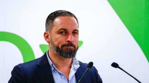 29/05/2019 - El presidente de Vox, Santiago Abascal, en una rueda de prensa para analizar los resultados de las pasadas elecciones locales / EUROPA PRESS 29/05/2019 - El presidente de Vox, Santiago Abascal, en una rueda de prensa para analizar los resultados de las pasadas elecciones locales / EUROPA PRESS
