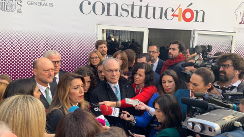 La presidenta andaluza en funciones, Susana Díaz, en el Congreso. / MANUEL SÁNCHEZ