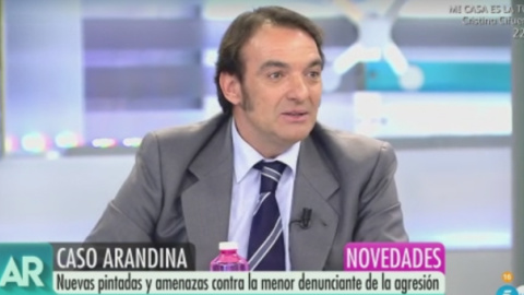 Francisco García Puertas, abogado de la menor que denunció a tres jugadores del Arandina por agresión sexual, en 'AR'. Francisco García Puertas, abogado de la menor que denunció a tres jugadores del Arandina por agresión sexual, en 'AR'.