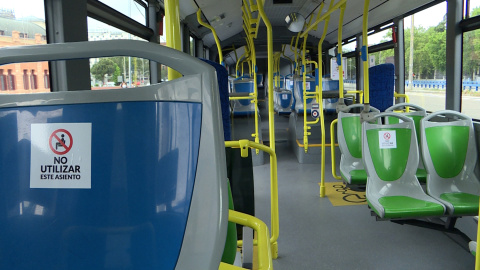 Los autobuses de EMT reducen aforo Los autobuses de EMT reducen aforo