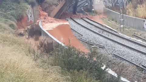Vías del tren en Reus