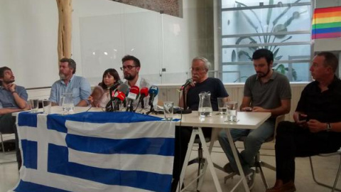 Imagen del acto celebrado en la sala Ecooo de Madrid, con presencia de la mayoría de fuerzas de izquierda. JC Imagen del acto celebrado en la sala Ecooo de Madrid, con presencia de la mayoría de fuerzas de izquierda. JC