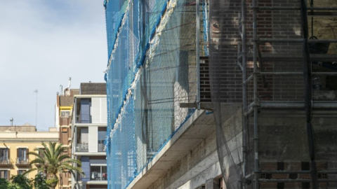 Una promoción de viviendas en construcción.