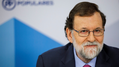 El presidente del Gobierno y del PP, Mariano Rajoy, en una reunión de la dirección del partido conservador en su sede en la madrileña calle de Génova. REUTERS/Juan Medina El presidente del Gobierno y del PP, Mariano Rajoy, en una reunión de la dirección del partido conservador en su sede en la madrileña calle de Génova. REUTERS/Juan Medina