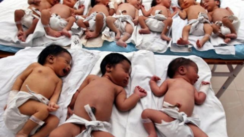 Niños recién nacidos en la ciudad india de Lucknow.- REUTERS. Niños recién nacidos en la ciudad india de Lucknow.- REUTERS.