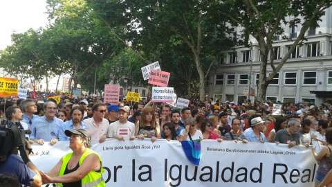 Cabecera de la Marcha Orgullo Gay.- ALICIA IBARRA