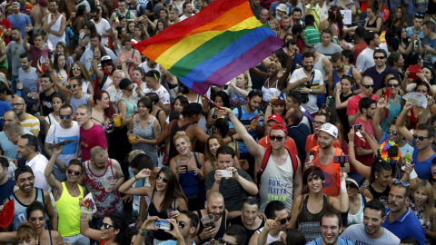 En medio de la reivindicación por una "igualdad real" también hay tiempo para la fiesta. REUTERS/Javier Barbancho