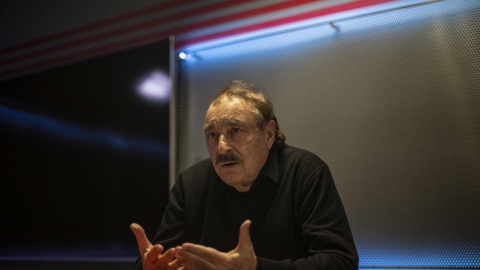 Ramonet, en un momento de la entrevista. Ramonet, en un momento de la entrevista.