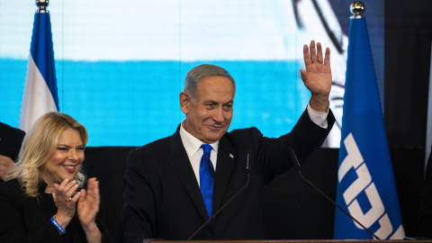 El ganador de las elecciones en Israel, Benjamin Netanyahu, en un discurso en Jerusalén, a 2 de noviembre de 2022. El ganador de las elecciones en Israel, Benjamin Netanyahu, en un discurso en Jerusalén, a 2 de noviembre de 2022.