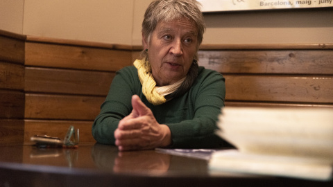 Roser Vernet durant l'entrevista amb Públic. Roser Vernet durant l'entrevista amb Públic.