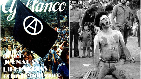 La revista 'Ajoblanco' y las Jornadas Libertarias del Parque Güell, en Barcelona.