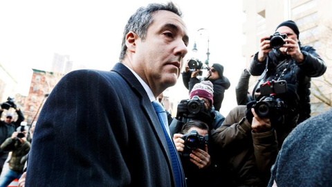 El exabogado personal de Donald Trump, Michael Cohen, a su llegada al Tribunal Federal de Estados Unidos en Nueva York. - EFE El exabogado personal de Donald Trump, Michael Cohen, a su llegada al Tribunal Federal de Estados Unidos en Nueva York. - EFE