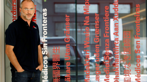 26/08/2019.- El presidente de Médicos sin Fronteras (MsF) en España, David Noguera, durante una entrevista con Efe en la que denuncia un aumento en los últimos años de la "criminalización de la solidaridad" y la "politización de la acción h 26/08/2019.- El presidente de Médicos sin Fronteras (MsF) en España, David Noguera, durante una entrevista con Efe en la que denuncia un aumento en los últimos años de la "criminalización de la solidaridad" y la "politización de la acción h