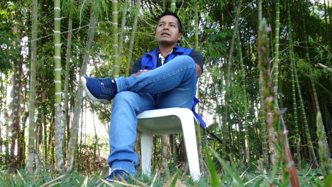 Edwin Mauricio Capaz, líder indígena colombiano. / Reuters Edwin Mauricio Capaz, líder indígena colombiano. / Reuters