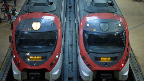 Varios trenes en la estación de Atocha-Almudena Grandes, a 1 de septiembre de 2023, en Madrid. Varios trenes en la estación de Atocha-Almudena Grandes, a 1 de septiembre de 2023, en Madrid.