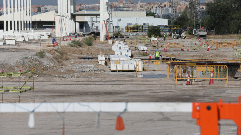 Estado actual de las obras en el polígono logístico de Villaverde | Ayuntamiento de Madrid. Estado actual de las obras en el polígono logístico de Villaverde | Ayuntamiento de Madrid.