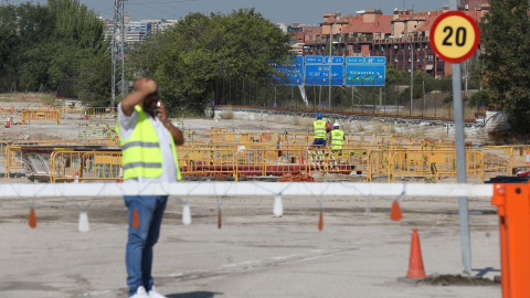 Vista de las obras del polígono logístico de Villaverde | Ayuntamiento de Madrid. Vista de las obras del polígono logístico de Villaverde | Ayuntamiento de Madrid.