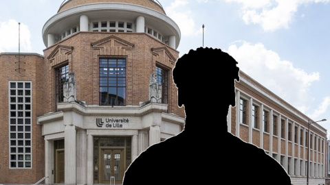 La Universidad de Lille distribuyó una imagen del joven melillense L.A. La Universidad de Lille distribuyó una imagen del joven melillense L.A.