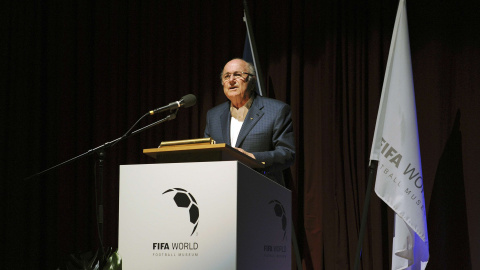 Joseph Blatter durante una conferencia en Zurich el pasado 15 de junio. /REUTERS Joseph Blatter durante una conferencia en Zurich el pasado 15 de junio. /REUTERS
