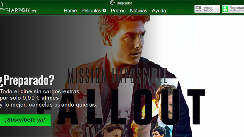 Pantalla de Harpofilm.com Pantalla de Harpofilm.com