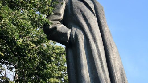 La estatua de Félix Dzerzhinski. La estatua de Félix Dzerzhinski.
