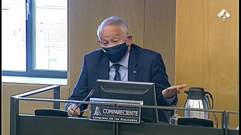 Eugenio Pino, exDAO, en la comisión de investigación del Congreso sobre el caso 'Kitchen' Eugenio Pino, exDAO, en la comisión de investigación del Congreso sobre el caso 'Kitchen'